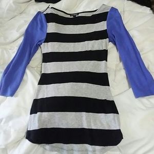 Striped  3/4 sleeve shirt